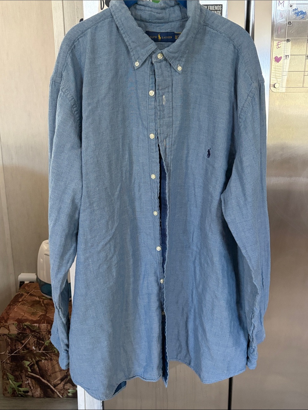 Ralph Lauren Light Blue Men's Button-Down Casual Shirt